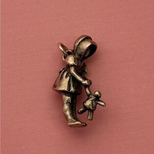 James Avery retired girl w/ doll charm